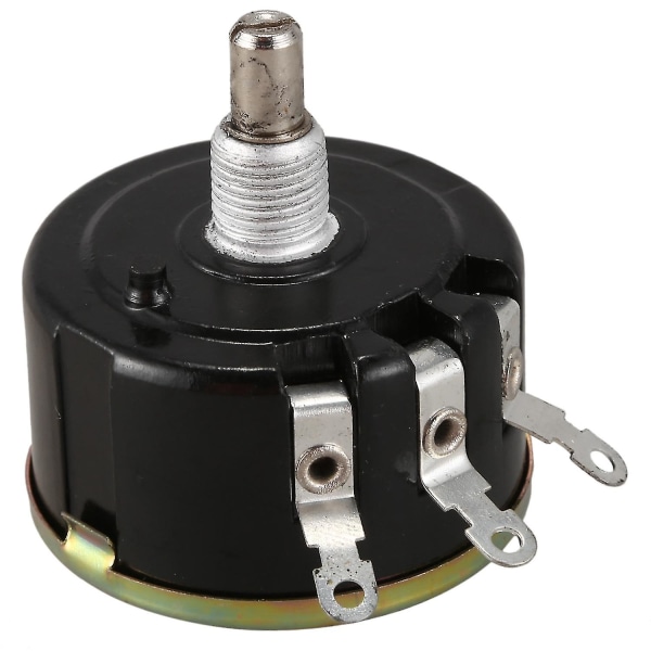 Wx050 10k Ohm 5w 6mm Round Shaft Wire Wound Potentiometer Black+silver