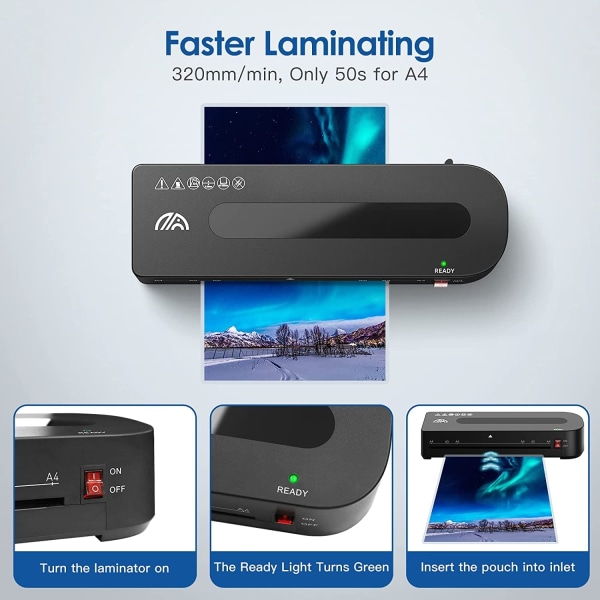 Laminator, A4 Laminator  Pouches Laminator Machine A4 A5 A6 Laminator Set