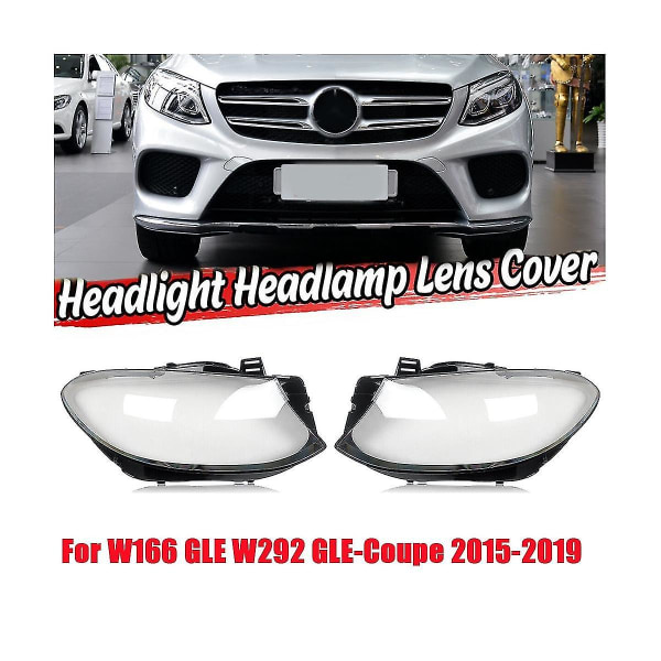 Oikea W166 W292 -coupe 2015-2019 -auton ajovalon linssipeite, ajovalon lampun varjostin, linssikotelo