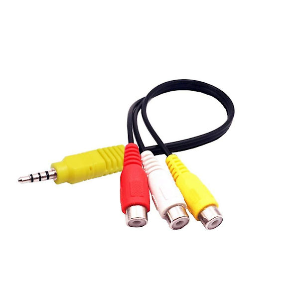 Erstatning for Sony TV Video AV-komponent adapterkabel, 3 RCA til 3,5 mm AV-inngangsadapter