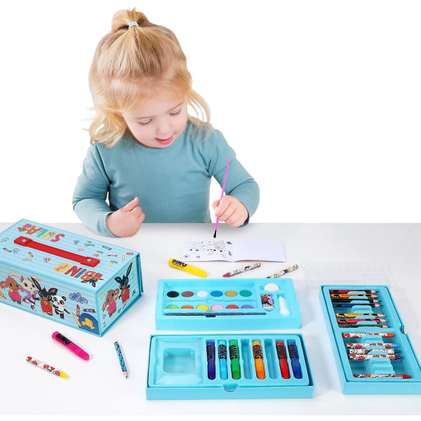 Bing Kids 52-st målarkonst set med akvarell filtpennor Kritor och pennor Set för barn