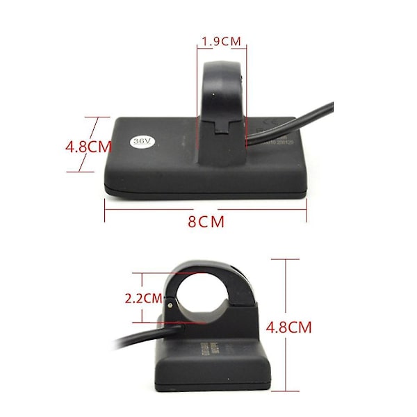 S866 Sähköpyörän näyttö Lcd-mittari älykkäälle ohjaimelle Ebike-paneelin pistoke Sähköpyörä, 3
