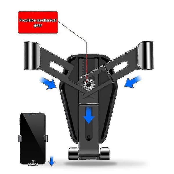 Universal Biltelefonholder Luftventil Gravity Design Mount Cradle Stand til Mobil