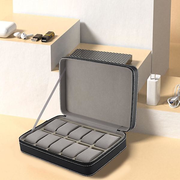 Portabel Urbox Organizer i PU-Läder med Blixtlås