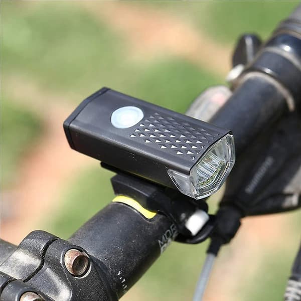LED Lyssett USB Ladbar Sykkellys Foran og Bak