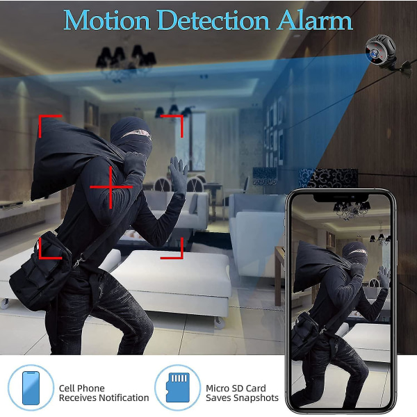 Mobiltelefon Overvågningskamera 1080p Trådløst Overvågningskamera