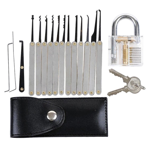 15 In Lock Pick-værktøjer Låseplukkesæt Låseplukkesæt Professionelt låseplukkesæt Låseplukkeværktøj