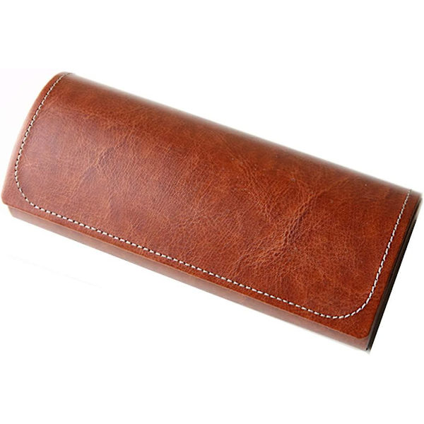Glasögonfodral, förvaringsbox för glasögon, unisex. [brun]