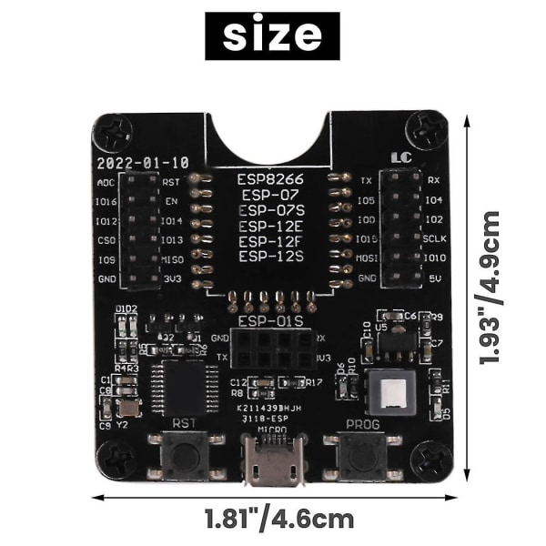 Esp8266 Utviklingskort Brennkort Systemmodul For Esp-12f Esp-07s Esp-12s Esp-32 Esp-18t