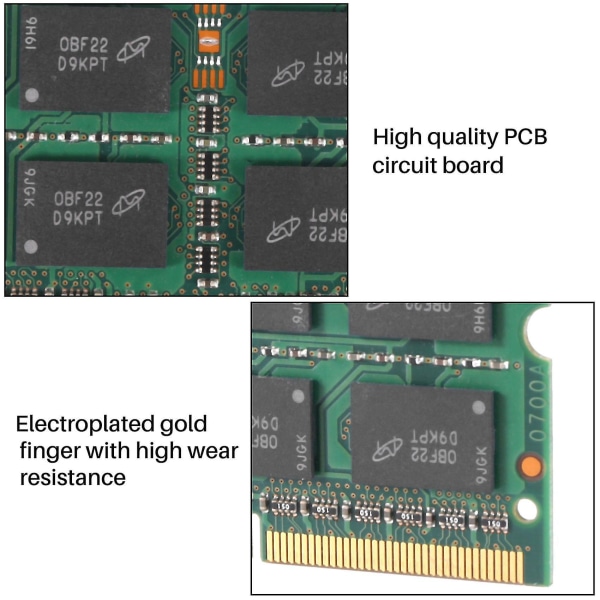 Ddr3 2gb bærbar PC-minne RAM 2rx8 Pc3-8500s 1066mhz 204pin 1,5v bærbar ram