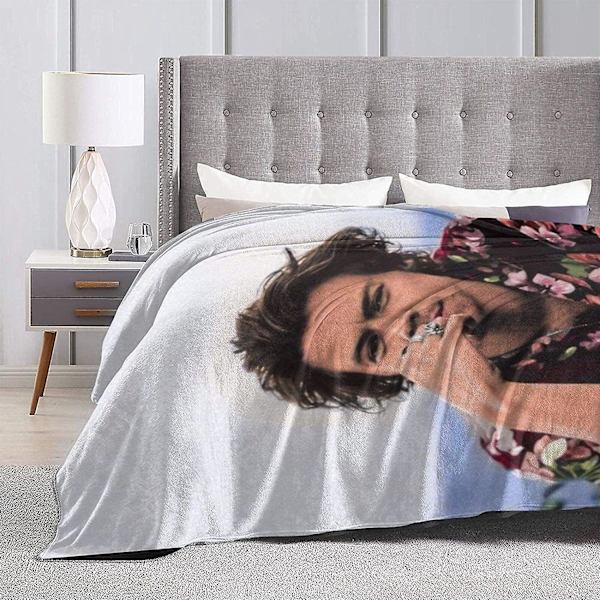 Harry Styles - Ultrapehmeä mikrofleece-peitto, heittopeitto, vuodevaatteet, ihoystävällinen, mukava flanellifleece-peitto -X218