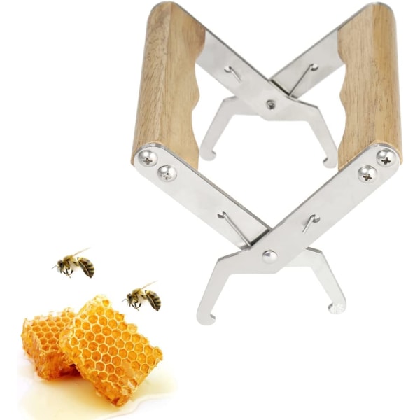 Bee Frame Gripper 1 Pcs Stainless Steel Beehive Gripper Wood