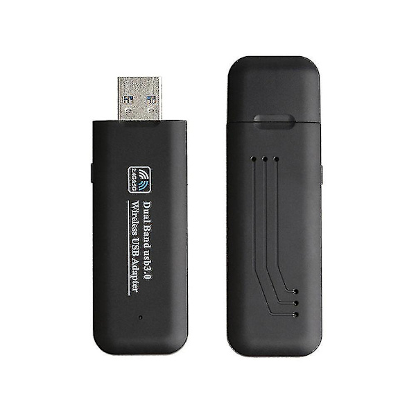 1200 Mbps USB3.0 Wifi-adapter, dobbeltbånd 2,4 g/5,8 g Gigabit Wifi-sendermottaker trådløst nettverkskort