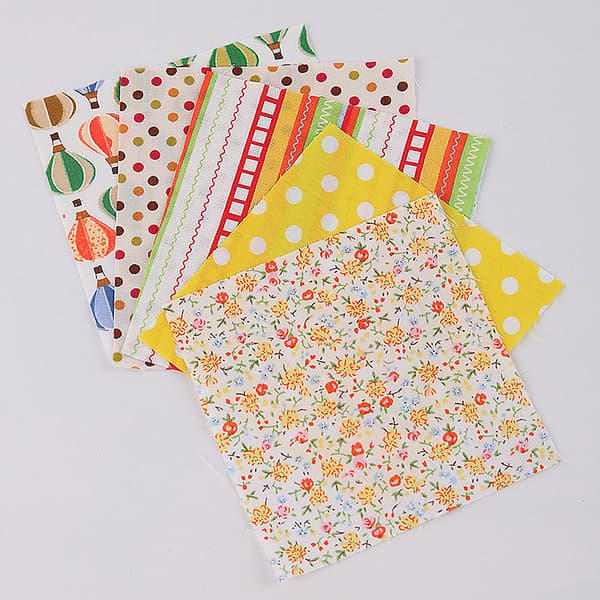 50 stk. Stofflapper til barn, systoff, patchworkstoff, stofflapper til håndverk, blomsterstoff, bomullsstoff