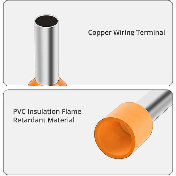 1200 stk. Kabelskoer (0,25-6 mm) Vfeng Wire Ferrules Crimp Conne