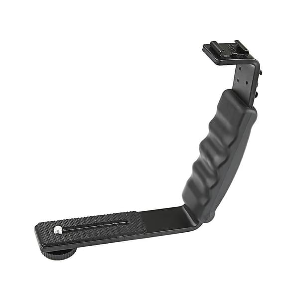 Handtagsfäste L-formad konsol med kall sko 1/4'' adapter mikrofonstativ