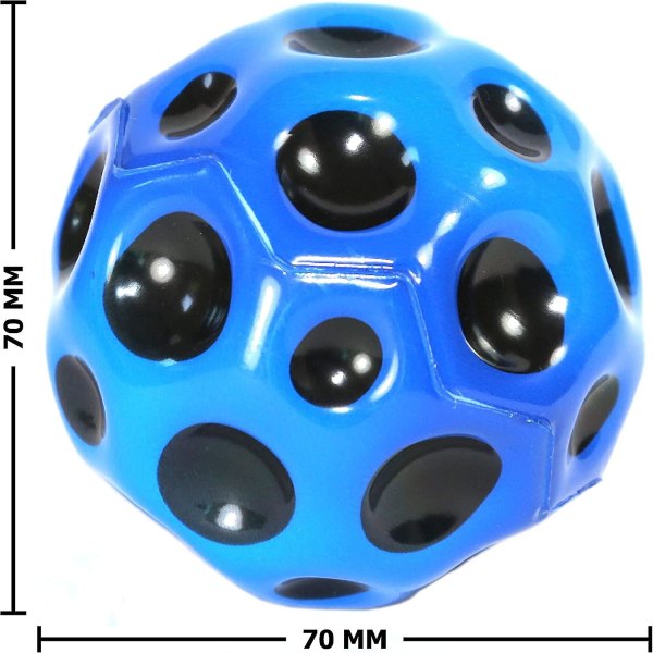 3-pakke 7 cm diameter Måneball, Hoppball, Liten Vannpoloball, Strandleketøy for å Kaste Vannballspill, Lek på Trampoline, Sendes Tilfeldig