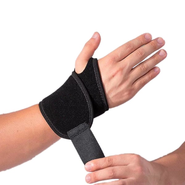 2-pack justerbart sportarmband, handledsstöd, handledsband, handledsrem, handstöd, karpaltunnelstöd för fitness, artrit och tendinit Pai