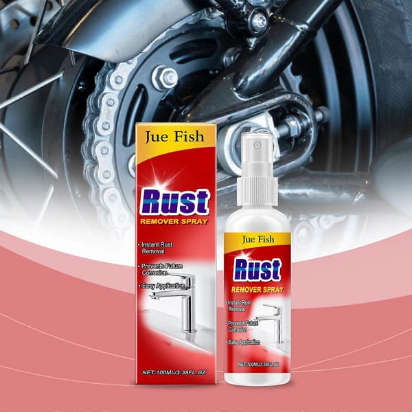 1-3x Rustfjerner Spray, Multifunksjonell Metallrens, Rask Korrosjonsbeskyttelse, Enkel Rengjøring, Sitronsyreformel, 100ml 2pcs