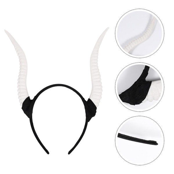 Hår Scrunchies Dam Hår Djur Horn Hårband Får Horn