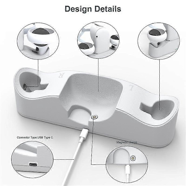 Laddningsdocka för Headset-kontroller, Laddstation för Touch-kontroller