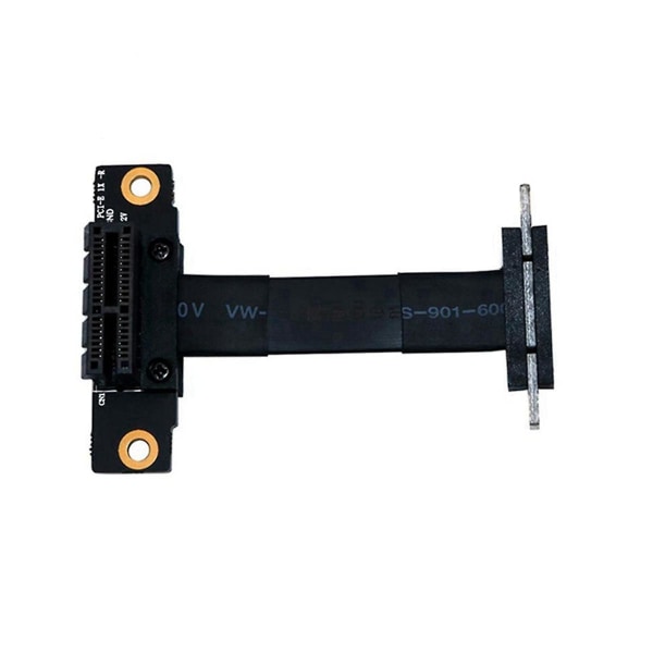 Pcie X1 Riser-kabel Dobbel rettvinklet Pcie 3.0 X1 til X1-forlengelseskabel 8gbps Pci 1x Riser Card Ribb