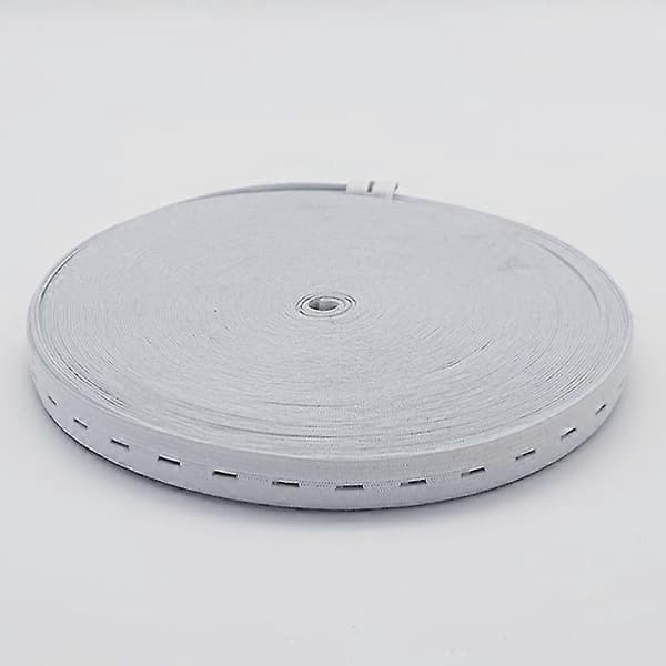 40m Elastisk bånd med knapphull for bukser, knappeutvidere, justerbart bånd