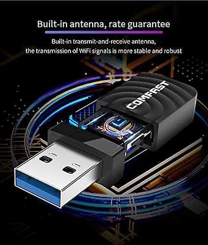 Usb Wifi-adapter til pc - Dual-band trådløst netværkskort (ac1300mbps)