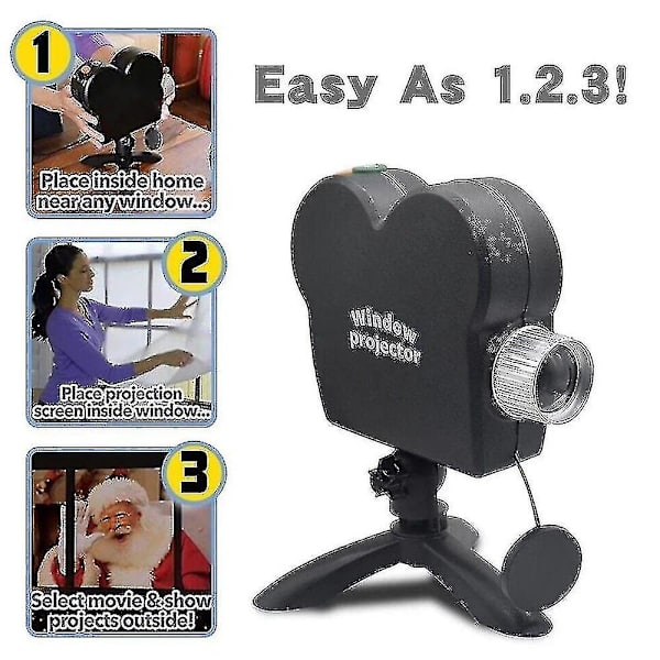 Halloween Vindue Projektor Lampe Led Festival 12 Film Jul Display Lys