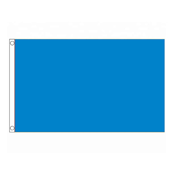 Xvggdg 90 + 150cm Blå Flag Banner Solid Farve Til Dæk