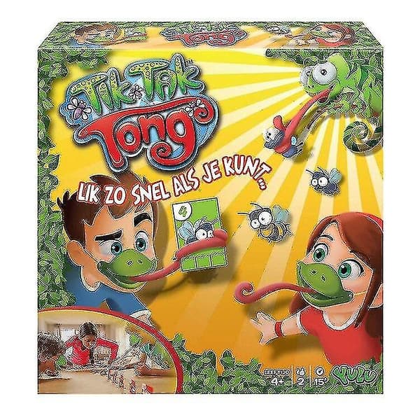 Hmwy-gluttonous Chameleon Lizard Fast Tongue Funny Blowing Roll Table Game|gags & Practical Jokes