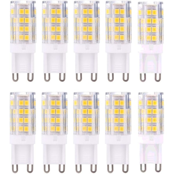 G9 LED-pærer, varm hvid 3000K 5W G9 LED, 10-pak