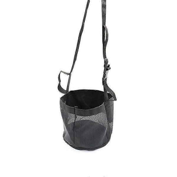 Justerbar Elastisk Høfoderpose til Heste - Udendørs Nakkefoderpose i -24x25cm fg2025031702993