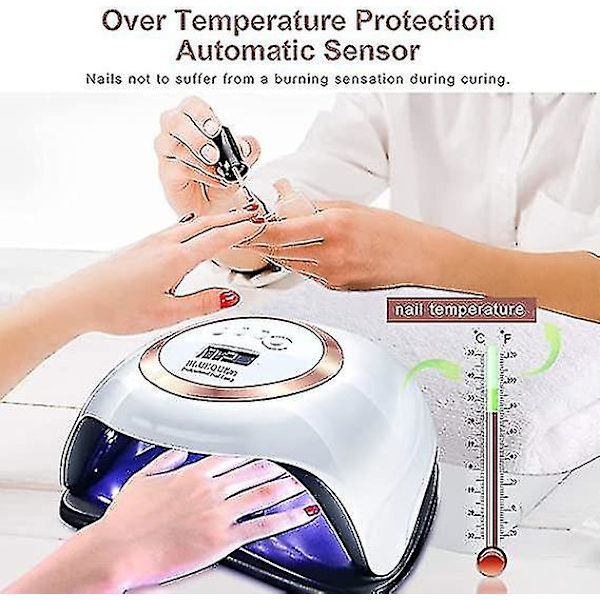 168w Uv Led Gel Neglelampe Gel Polish Tørkelampe 4 Timer Innstilling Auto Sensor--(niubi)168w Uv Led Gel Neglelampe Gel Polish Tørkelampe 4 Timer Innstilling Au