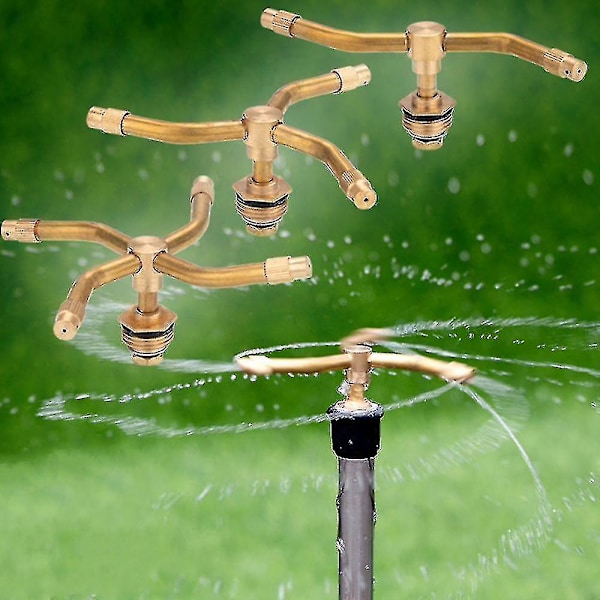 4-armet roterende plænesprinkler 360-graders automatisk rotation Br
