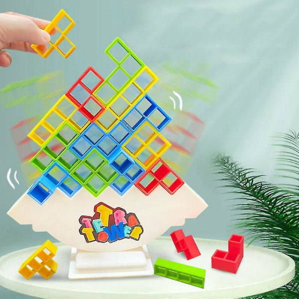 Tetra Tower Game Stable byggeklosser Balanse Puslespill Board Montering Klosser Pedagogiske leker
