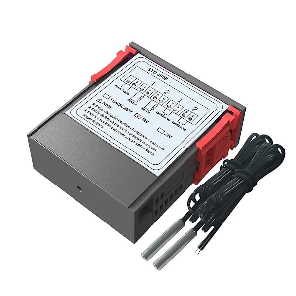 Stc-3008 Dobbel LED Digital Display Temperaturregulator Temperatur