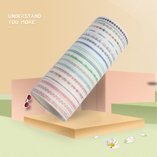 Washi Tape Papper Scrapbooking Kit med utsökt design 1 set