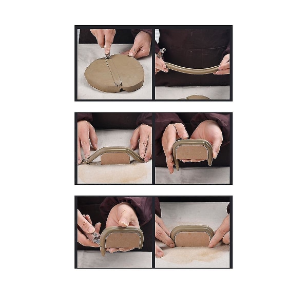 Keramisk verktøy tekopper Skål Håndtak Form Plateformeformer Geometri Tetthet Strippeplater Potter