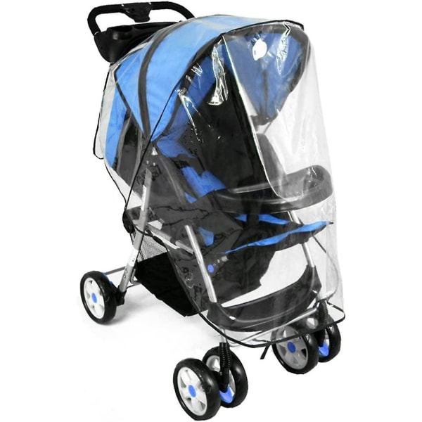 Regntrekk for barnevogn, regntrekk for barnevogn, Universal regntrekk for shopper, jogger eller buggyvogn med baldakin