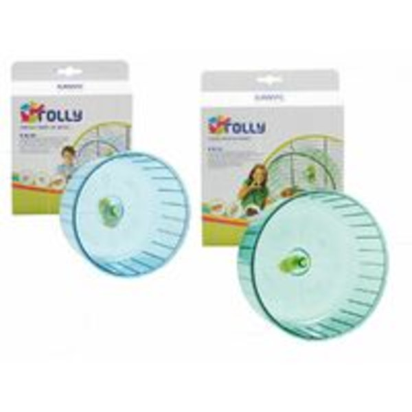 Rullende plastik hamsterhjul M ø14x9,5cm