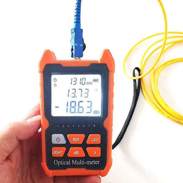 Optisk stark och hållbar mini optisk fibereffektmätar Fc/sc/ S-t 850/980nm