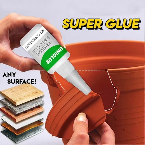 2st Uniglue Universellt Superlim, Svetsning Höghållfast Oljigt Lim, Kraftfullt Snabblim, Snabb Reparation Och Härdning För Metaller, Plast, Jade Etc (50g) Wa