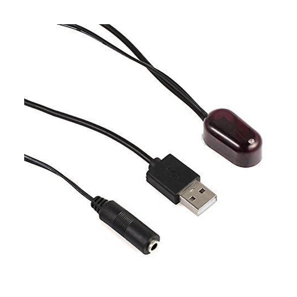 IR-forlænger 1 stk. IR-modtager + 4 stk. IR-sender emittere repeater-sæt infrarød fjernbetjening Usb-adapter