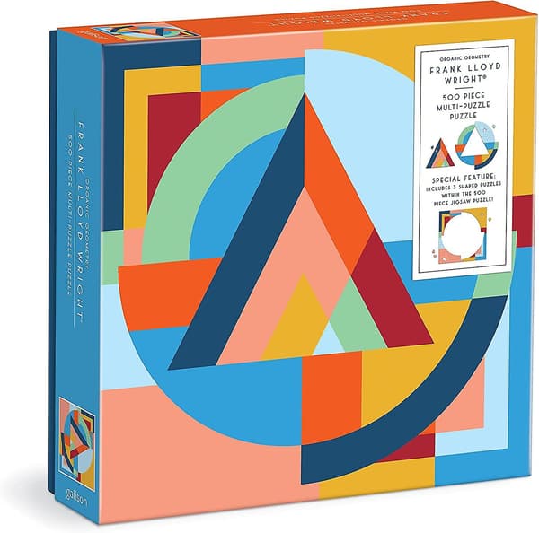 Galison Organic Geometry, Frank Lloyd Wright Multi Puzzle Pussel (500 Bitar)