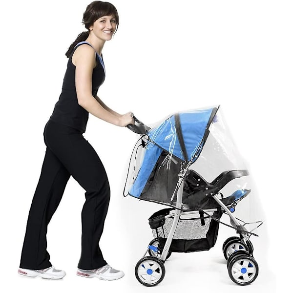 Regncover til Barnevogn, Regncover til Barnevogn, Universal Regncover til Shopper, Jogger eller Buggy Barnevogn med Kaleche