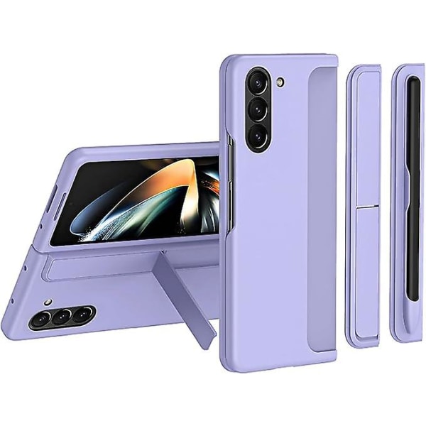 Samsung Galaxy Z Fold 5 case , jossa S-kynä, vaihdettava S-kynäpidike ja  tukijalusta tukeva langaton case Samsung Z Fold 5:lle purple 8b5f | purple  | Fyndiq