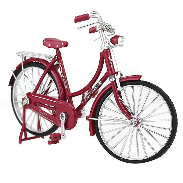 Mini 1:10 metalliseos malli polkupyörä metallisormi maastopyörä retro pyörä aikuisten keräily lasten lelu,