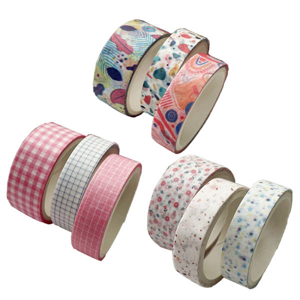 Rullar Dekorativ Maskeringstejp Set, för Scrapbooking, Journaling, Planerare, Konst, Hantverk, Juldekoration Style-3