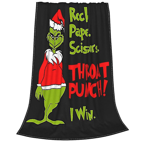 The Grinch tæppe blødt hyggeligt gaver julefest soveværelse dekoration 2